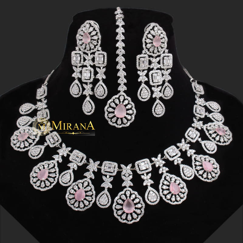 Harlyn Pastel Colored Bridal Look Necklace Set