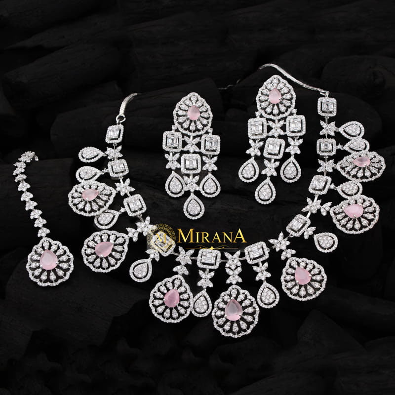 Harlyn Pastel Colored Bridal Look Necklace Set