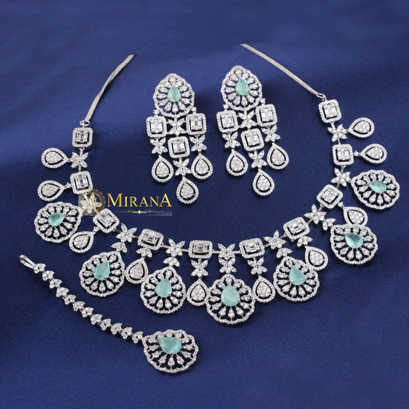 Harlyn Pastel Colored Bridal Look Necklace Set