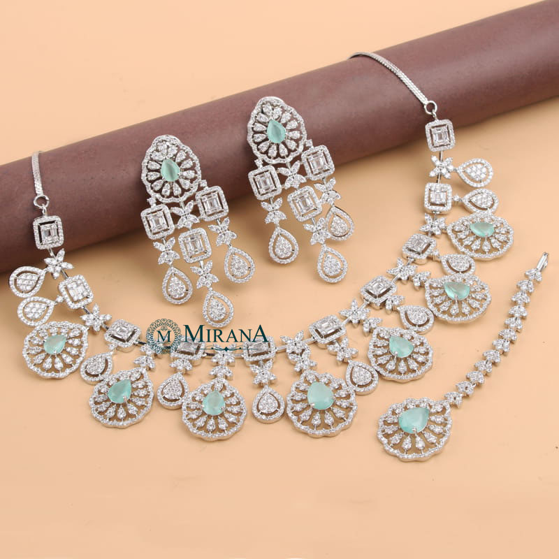 Harlyn Pastel Colored Bridal Look Necklace Set