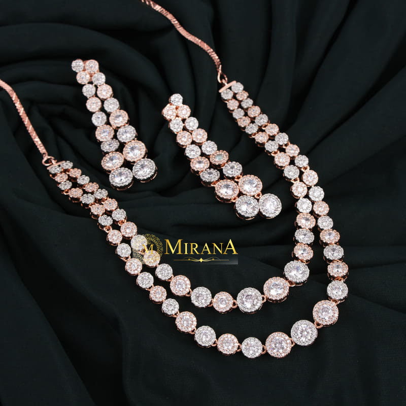 MJNK21N393-1-Anjea-Double-Layered-Designer-Necklace-Set-Rose-Gold