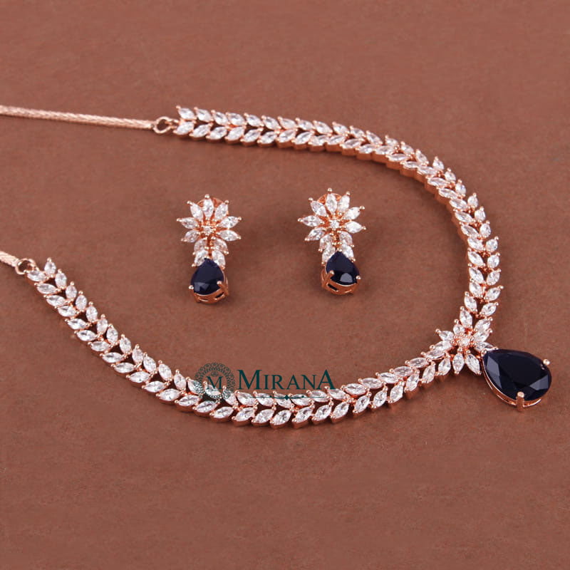 MJNK21N396-1-Diana-Blue-Colored-V-Line-Necklace-Set-Rose-Gold-Look-4.jpg