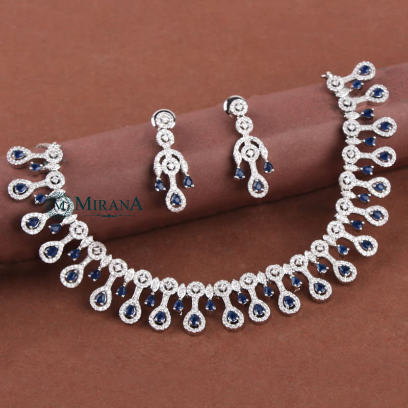 MJNK21N405-1-Millie-Drop-Fall-Blue-Colored-Designer-Necklace-Set-Silver-look-4.jpg