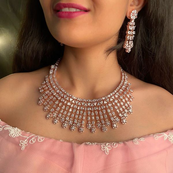 Angela Waterfall Necklace Set