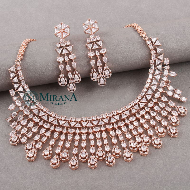 Angela Waterfall Necklace Set