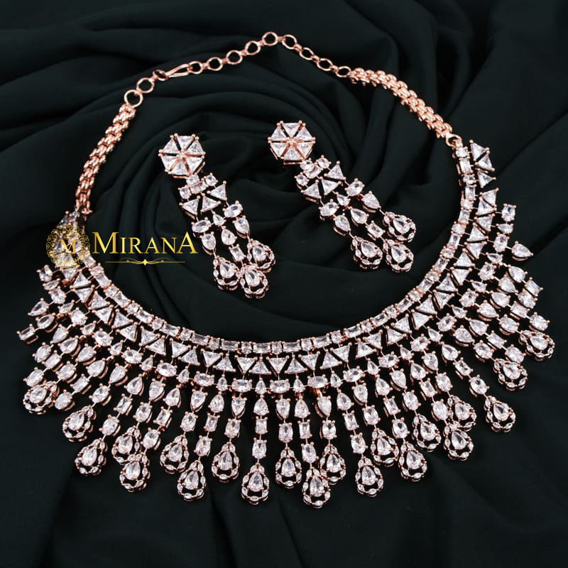 Angela Waterfall Necklace Set