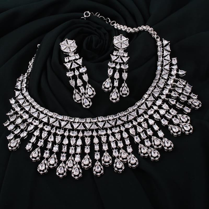 Angela Waterfall Necklace Set