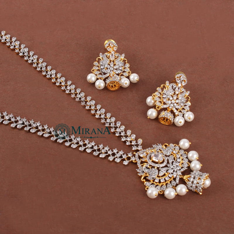 Akanshi  Designer Long Necklace Set