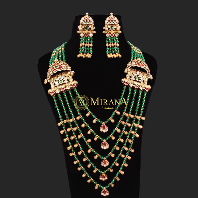 Padmavat Rajwadi Kundan necklace set