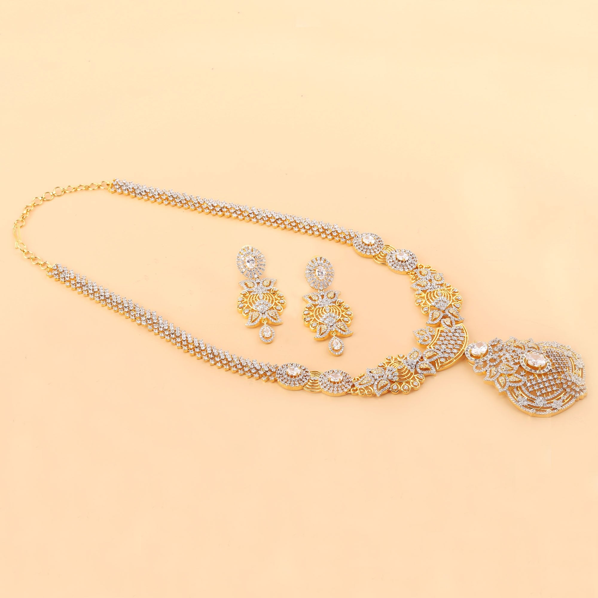 Arinya Designer Long Necklace Set
