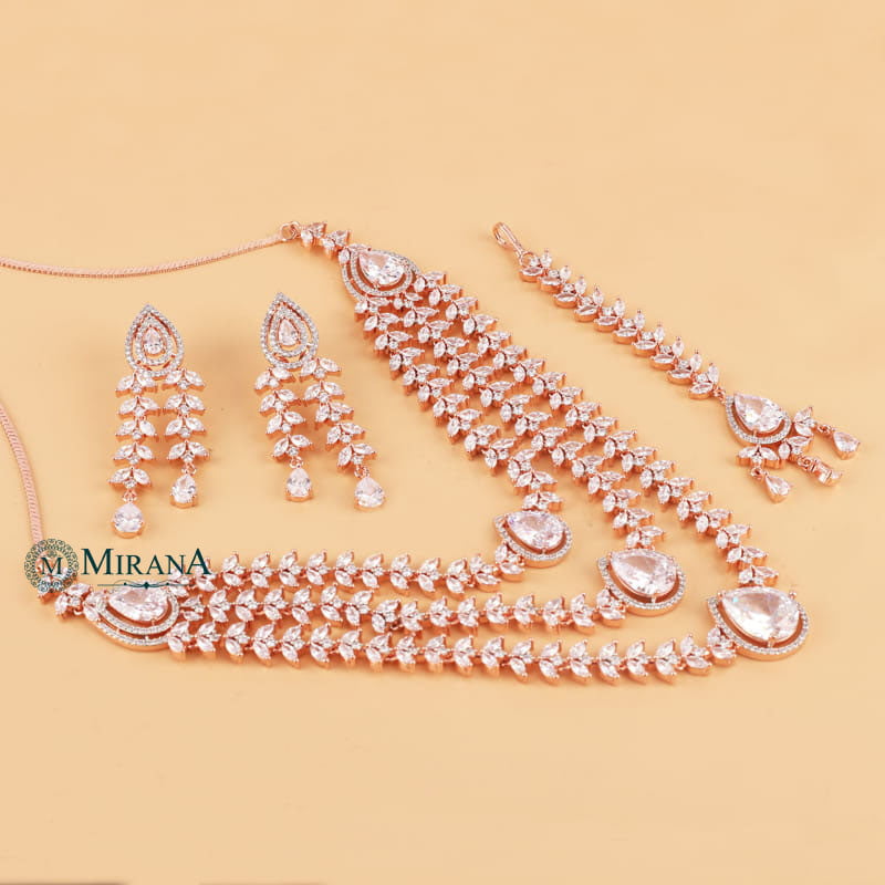 Diana Triple Layered Designer Necklace Set