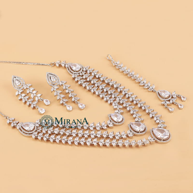 Diana Triple Layered Designer Necklace Set