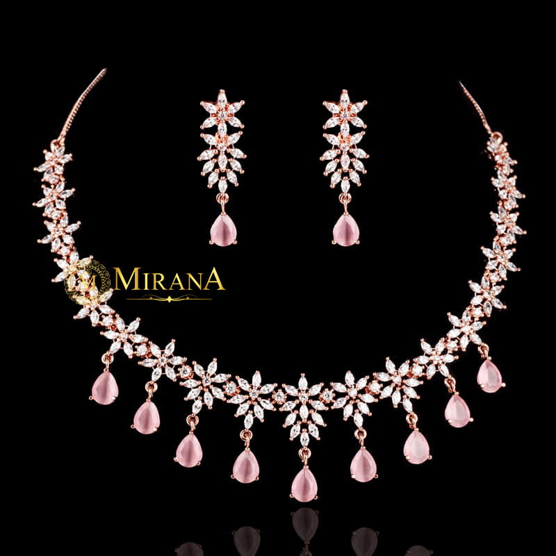 Naisha Pastel Colored Designer Necklace Set