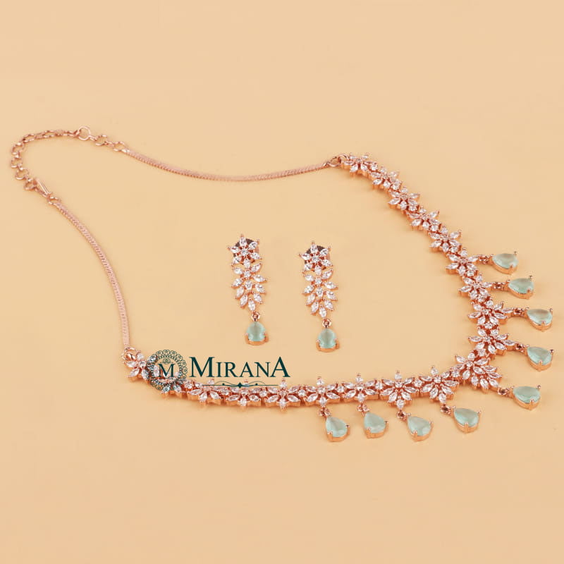 Naisha Pastel Colored Designer Necklace Set