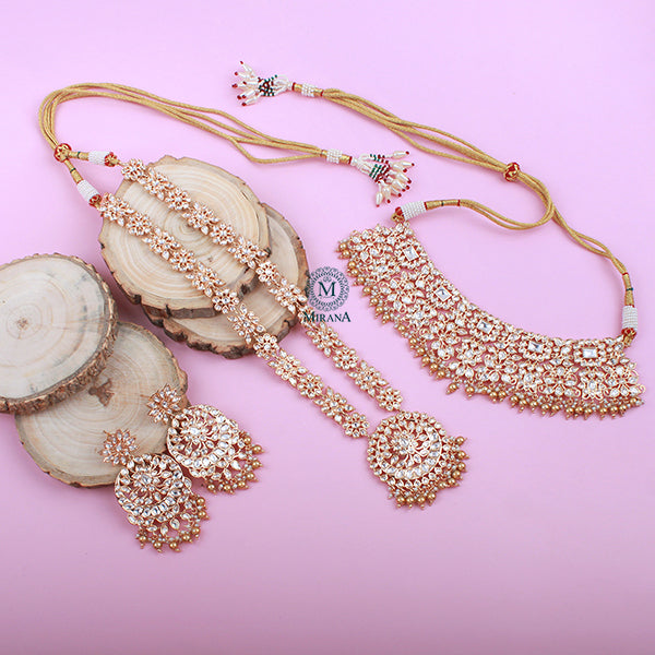 Kashvi Polki Bridal Designer Necklace Set