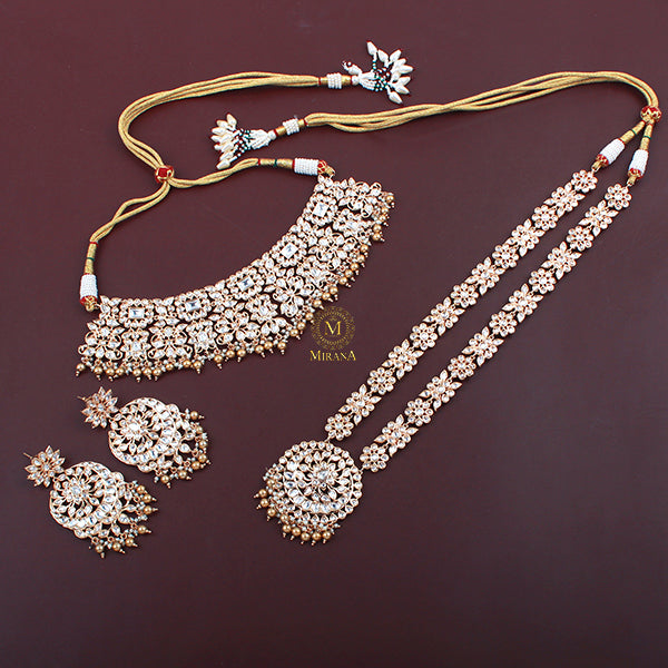 Kashvi Polki Bridal Designer Necklace Set