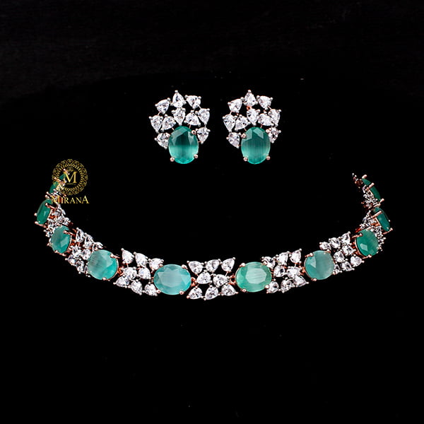 Laura Pastel Green Party Necklace Set