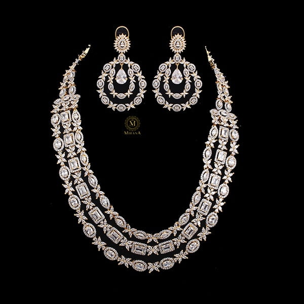 Livia Triple Layered Designer Necklace Set