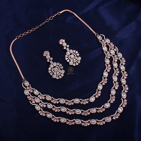 Serena Triple Layered Designer Necklace Set