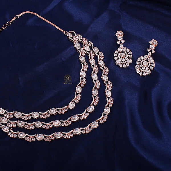 Serena Triple Layered Designer Necklace Set