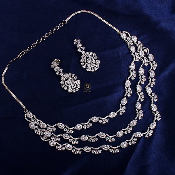 Serena Triple Layered Designer Necklace Set