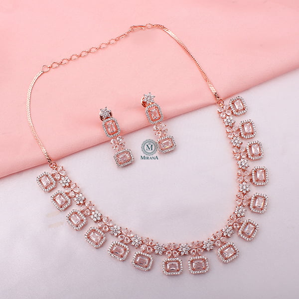 Ruma CZ Designer Necklace Set