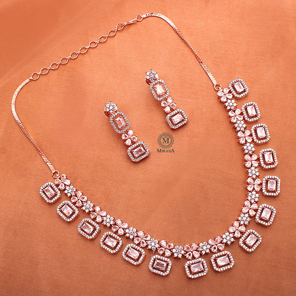 Ruma CZ Designer Necklace Set