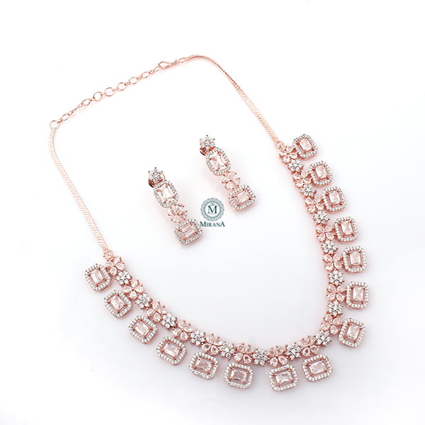 Ruma CZ Designer Necklace Set