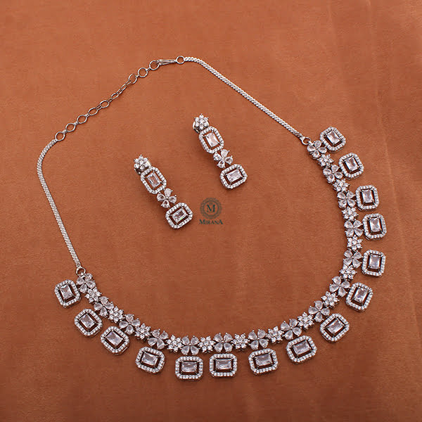 Ruma CZ Designer Necklace Set