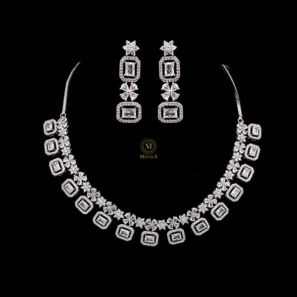 Ruma CZ Designer Necklace Set