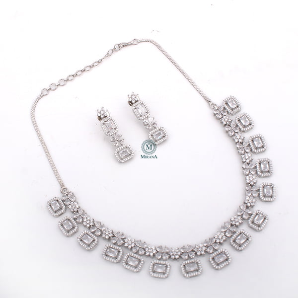 Ruma CZ Designer Necklace Set