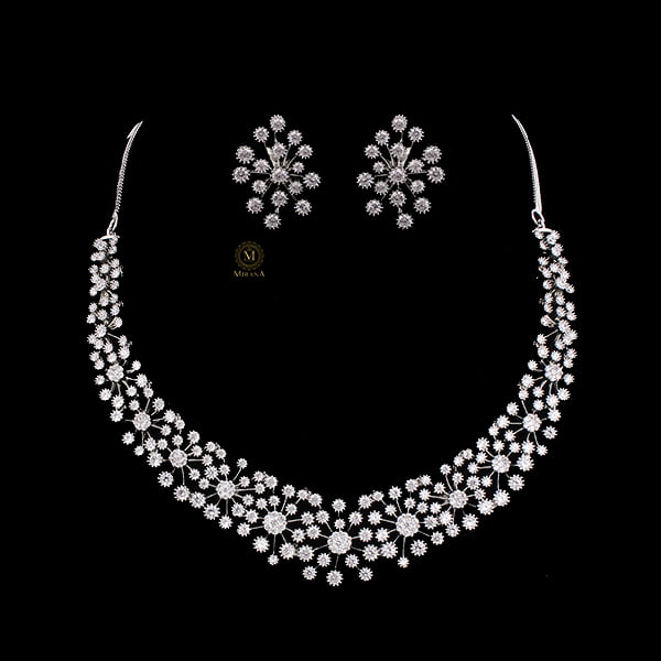 Genelia CZ Designer Necklace Set