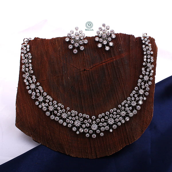 Genelia CZ Designer Necklace Set