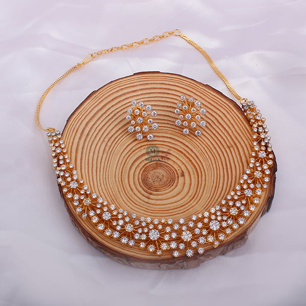 Genelia CZ Designer Necklace Set