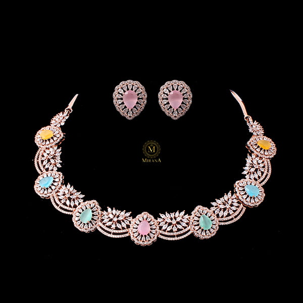 Doris Multi Coloured Designer Necklace Set