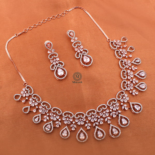 Martia CZ Designer Necklace Set