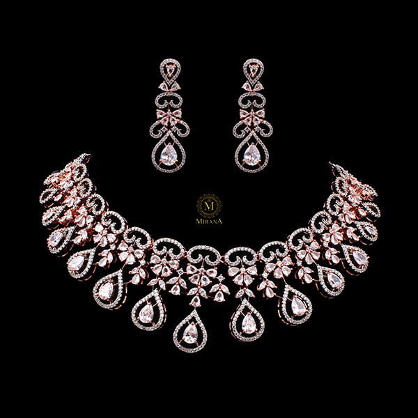 Martia CZ Designer Necklace Set