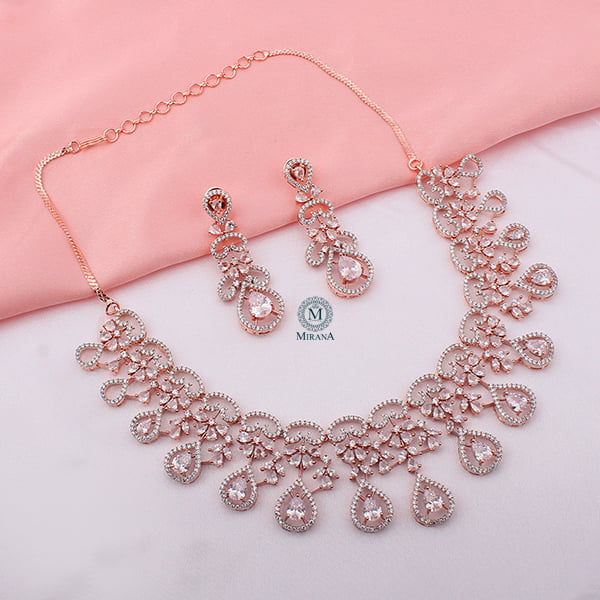 Martia CZ Designer Necklace Set