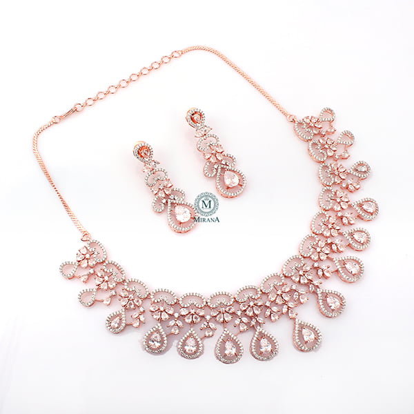 Martia CZ Designer Necklace Set
