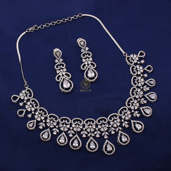 Martia CZ Designer Necklace Set