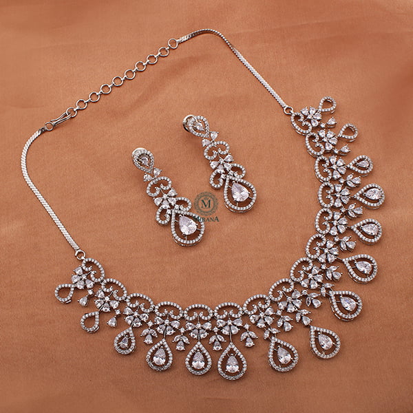 Martia CZ Designer Necklace Set