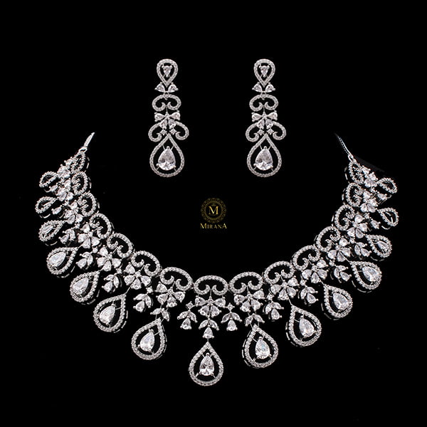 Martia CZ Designer Necklace Set