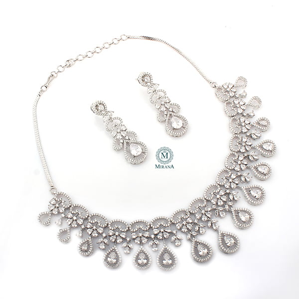 Martia CZ Designer Necklace Set