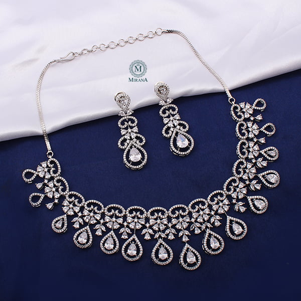 Martia CZ Designer Necklace Set