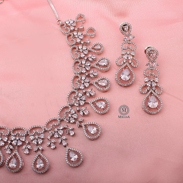 Martia CZ Designer Necklace Set