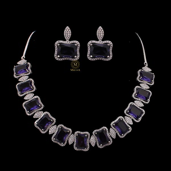 Gigi Lavender Designer Necklace Set