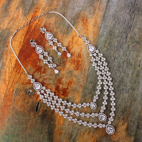 Bertina Triple Layered Designer Necklace Set