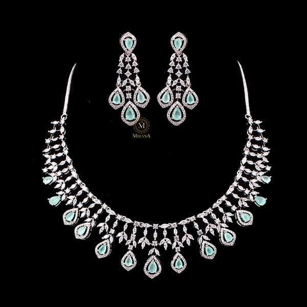 Gracy Pastel Green Designer Necklace Set