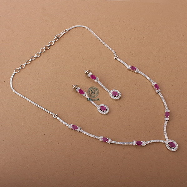 Rubans Ruby Designer Necklace Set