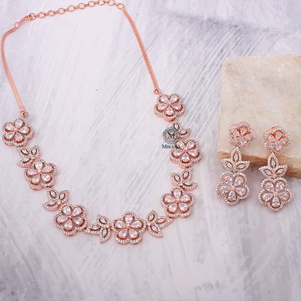 Neysa CZ Designer Necklace Set